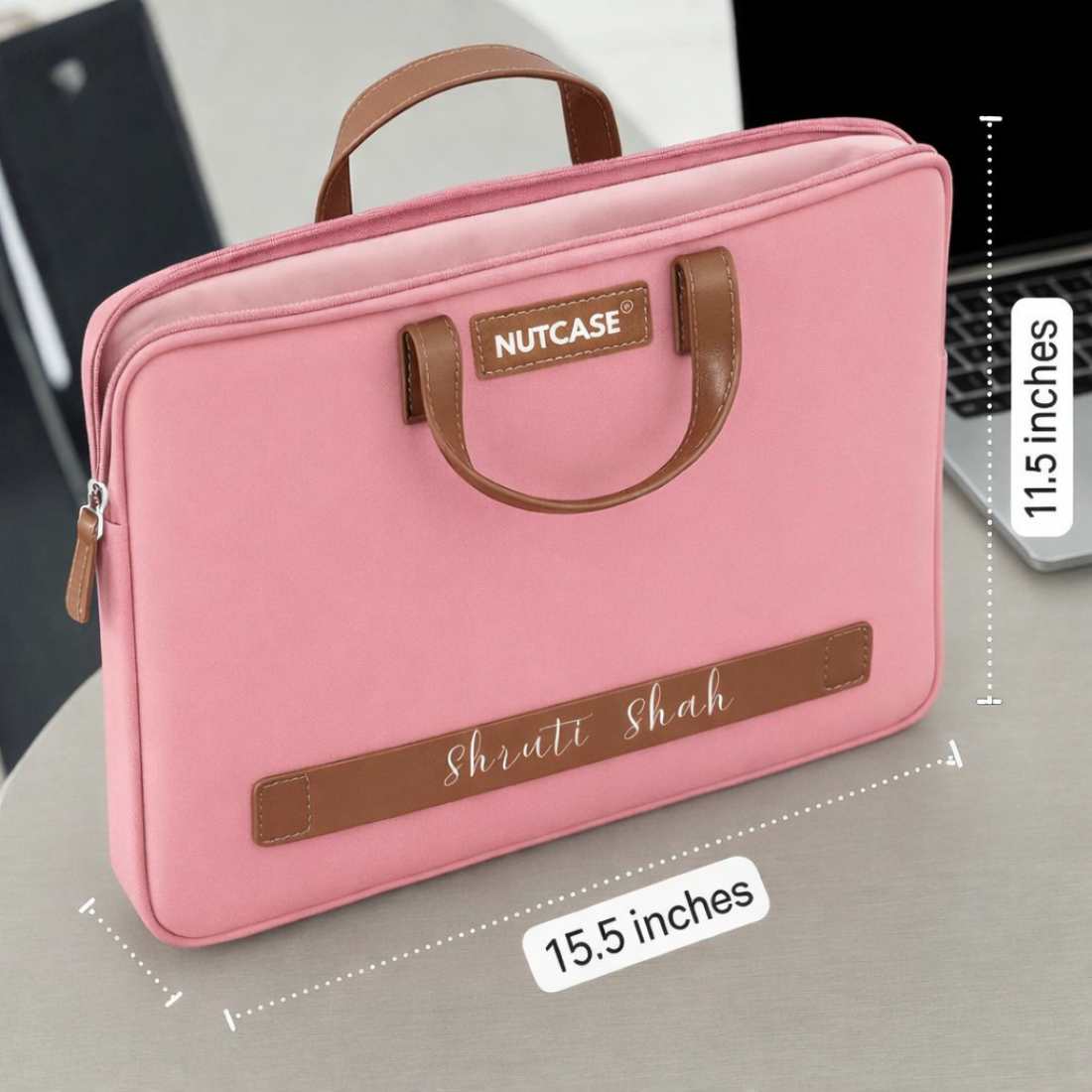 Customized Laptop Bag for Women - Duo Tone Premium Laptop Carry Bag for up to 15” Laptops