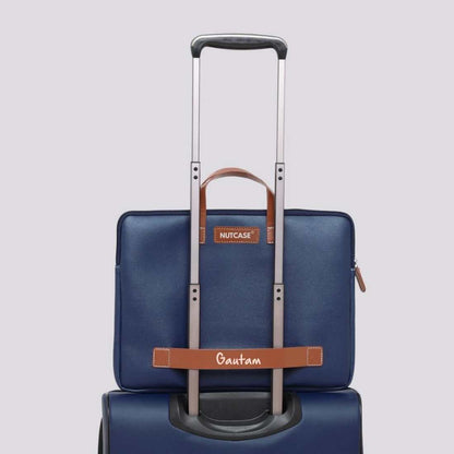 Personalized Office Laptop Bags with Name - Duo Tone Premium Laptop Carry Bag for up to 15” laptops