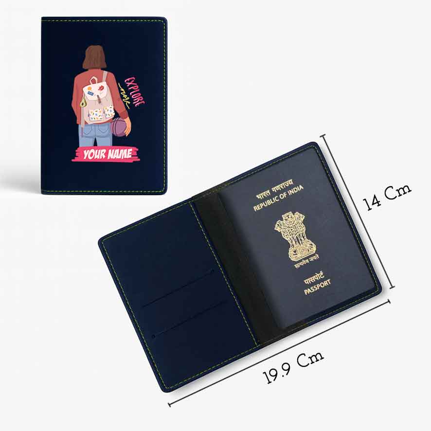 Passport Holder Women Faux Leather Custom Covers for Passports-Just Going