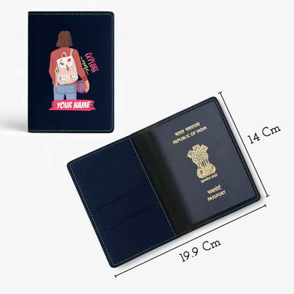 Passport Holder Women Faux Leather Custom Covers for Passports-Just Going