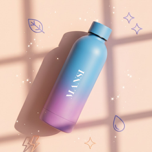 Personalised Water Bottles | Vacuum Insulated Bottles | 500ml Double Insulated Bottle, Leakproof, BPA-Free