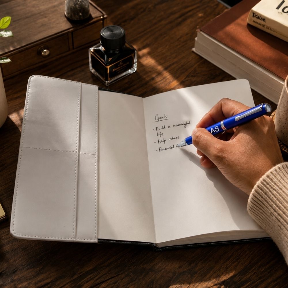 Nutcase Lock Personal Diary with Logo and Name-Combination Lock Faux Leather Diary