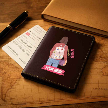 Passport Holder Women Faux Leather Custom Covers for Passports-Just Going