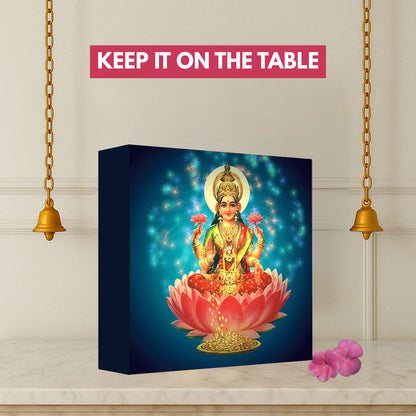 Lakshmi Light Lamp for for Pooja Room – Divine Table Lamp & Wall Décor