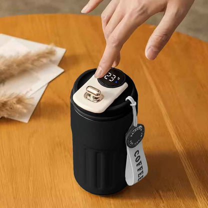 Personalized Diwali Gift Set Temperature Display Coffee Tumbler & Thermos Flask (500ml)