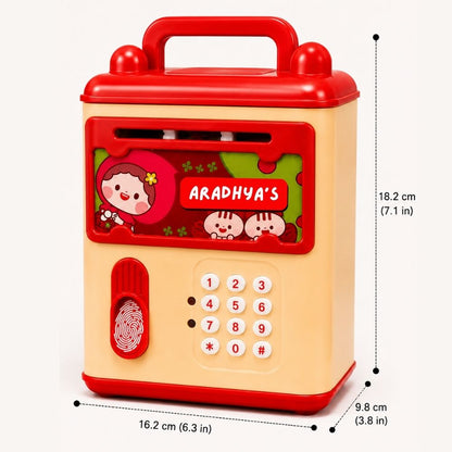 Custom ATM Piggy Bank for Kids with Music & Name Personalization | Birthday Gift & Return Gift