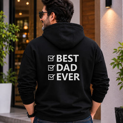 Hoodie for Dad Custom Designer Black Hoodies-Father's Day Gift