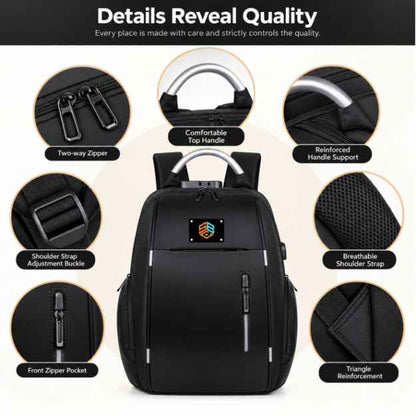 Custom Backpack with Lock with Combination Lock Compartment | Personalised Travel Backpack with USB Charging Port & Anti-Theft Design (Copy)