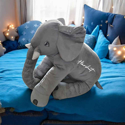 Elephant Cuddly Toy with Name – Custom Soft Toy Gift for Kids