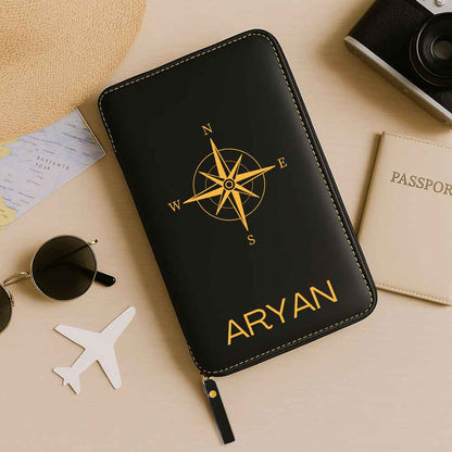 Customized Passport Travel Wallet, Cash,  ID Credit Cards and  Boarding Pass