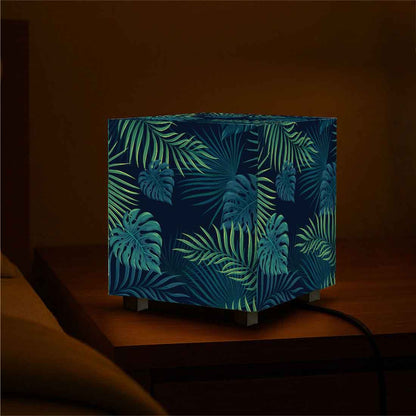 Nutcase Designer LED Lamp for Bedroom– Compact Cube Light for Home - Tropical