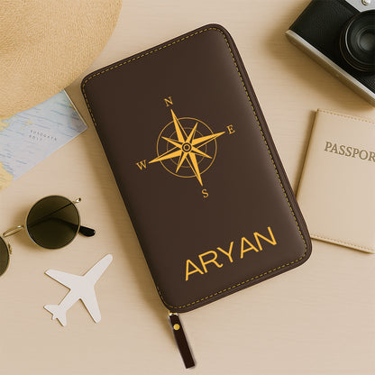 Customized Passport Travel Wallet, Cash,  ID Credit Cards and  Boarding Pass