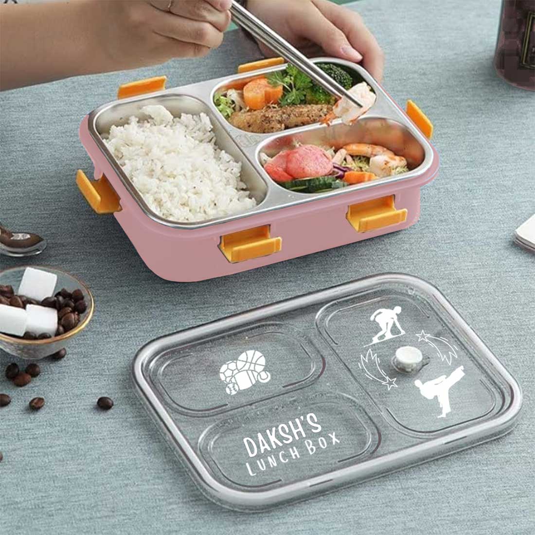 Personalised Childrens Lunch Box Stainless Steel Insulated Tiffin Box