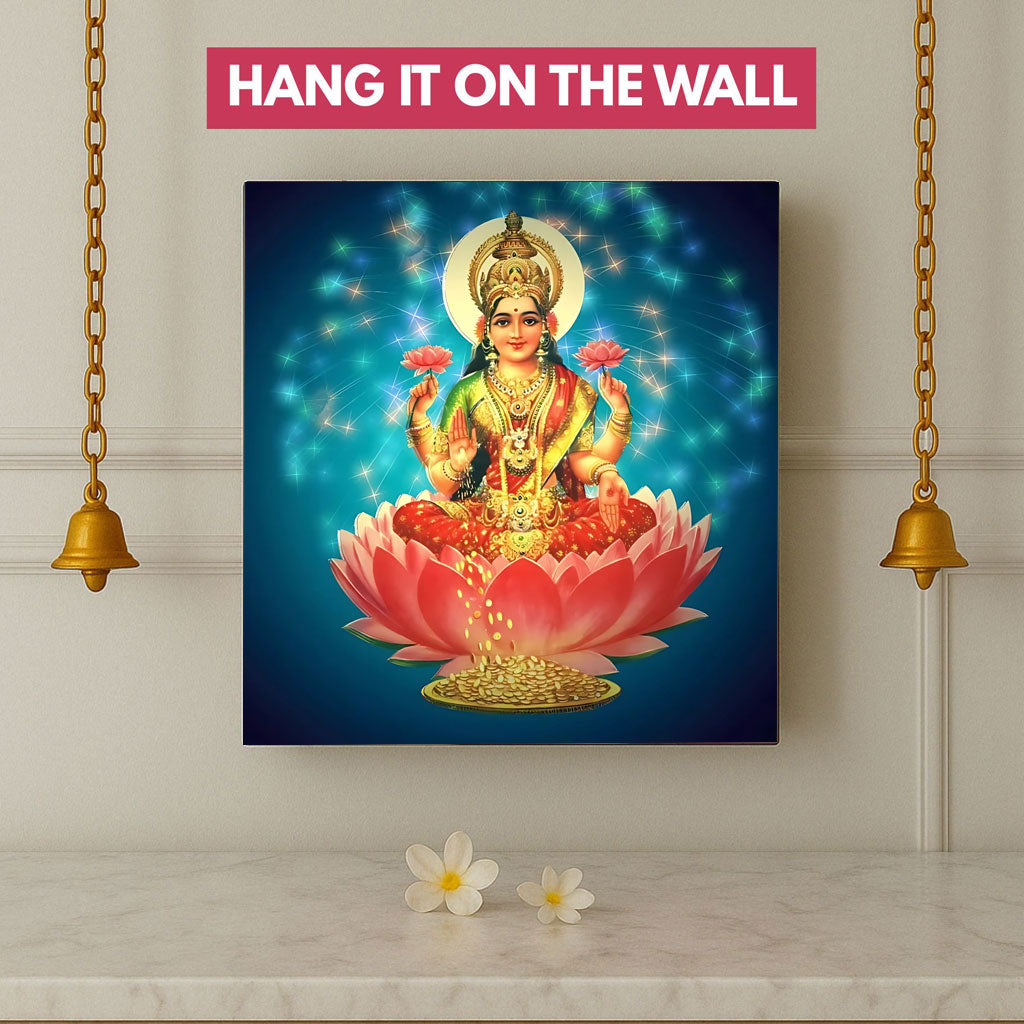 Lakshmi Light Lamp for for Pooja Room – Divine Table Lamp & Wall Décor