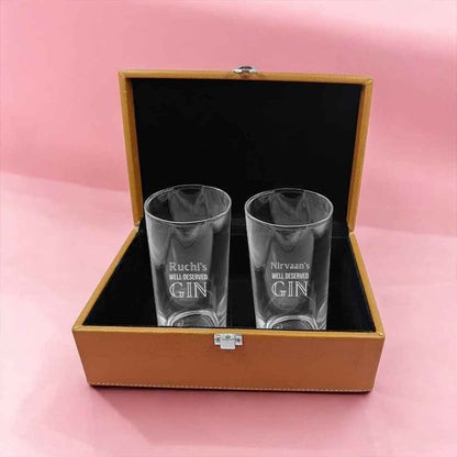 Personalized Tom Collins Glassware Engraved Gin Cocktail Highball Glasses