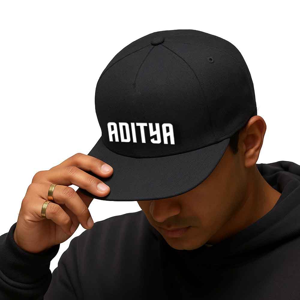 Nutcase Custom Brim Cap for Rappers –  Black Hip Hop Swag Caps