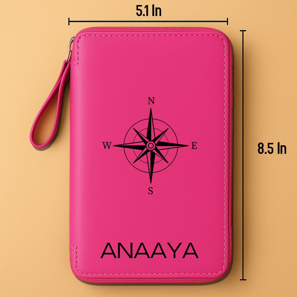 Customized Passport Travel Wallet, Cash,  ID Credit Cards and  Boarding Pass