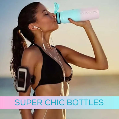 Nutcase Stainless Steel Drink Bottle Personalised with Name - 600ml Premium 304 Sipper Bottle