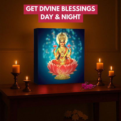 Lakshmi Light Lamp for for Pooja Room – Divine Table Lamp & Wall Décor