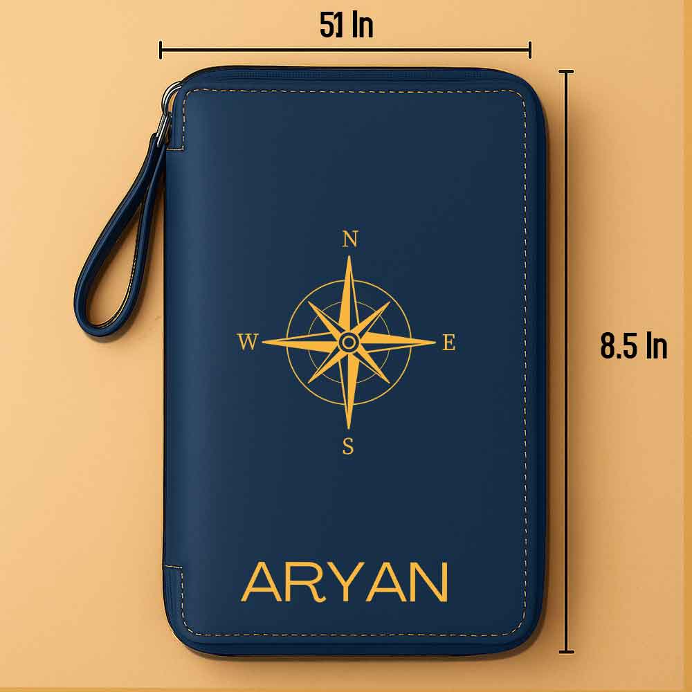 Customized Passport Travel Wallet, Cash,  ID Credit Cards and  Boarding Pass