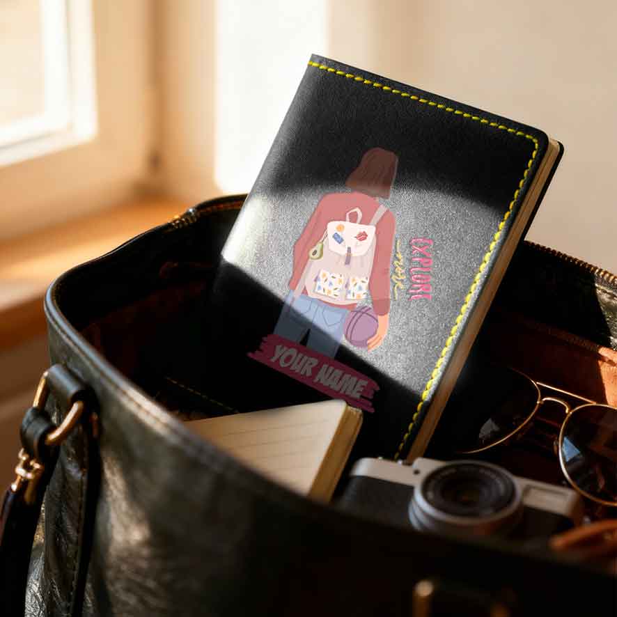 Passport Holder Women Faux Leather Custom Covers for Passports-Just Going