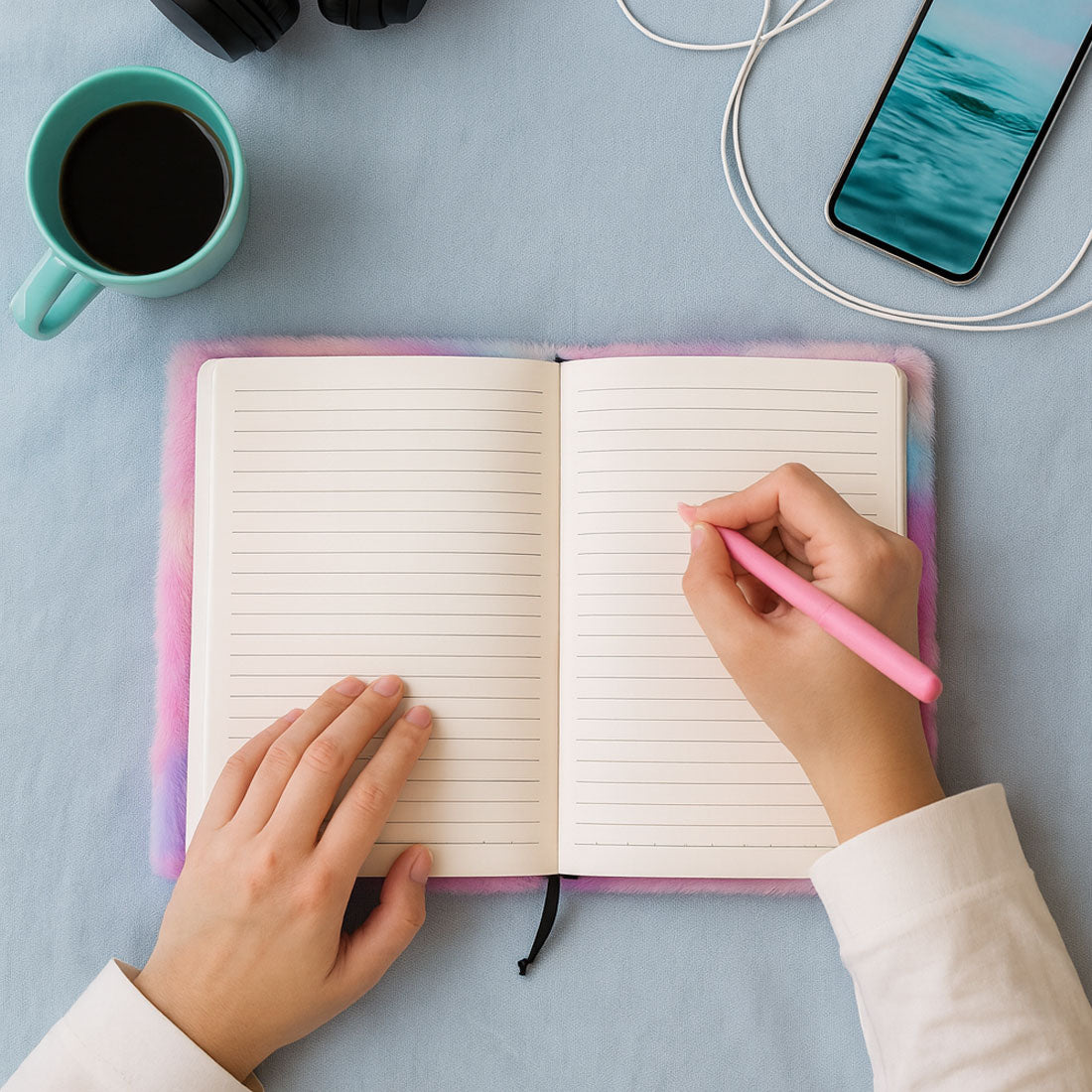 Personalized Unicorn Fur Diary for Kids – Soft Squishy Fancy A5 Size Notebook, Cute Journal & Perfect Birthday Gift Organizer