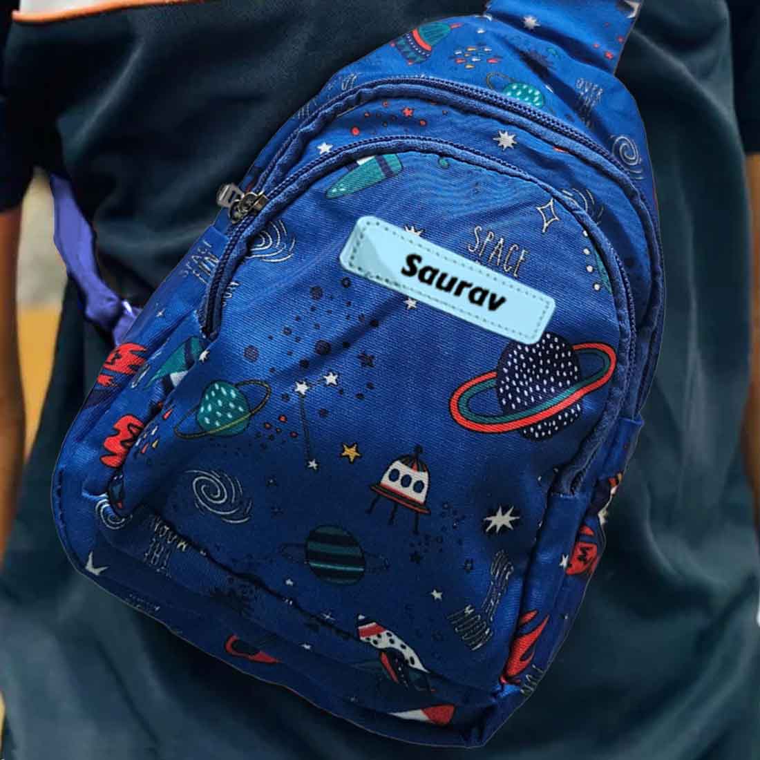 Personalized Mini Crossbody Bag for Kids' Space-Themed  – Fun, Functional, and Durable for Everyday Adventures