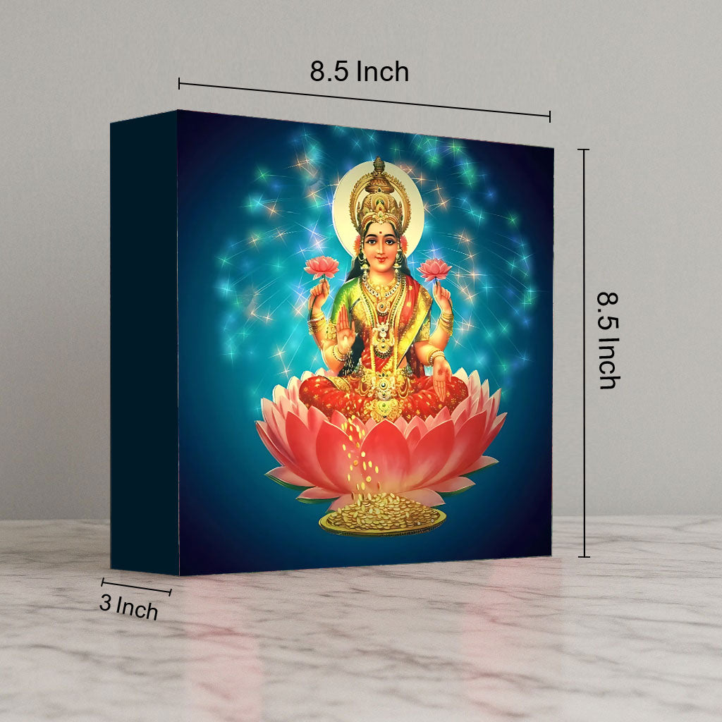 Lakshmi Light Lamp for for Pooja Room – Divine Table Lamp & Wall Décor