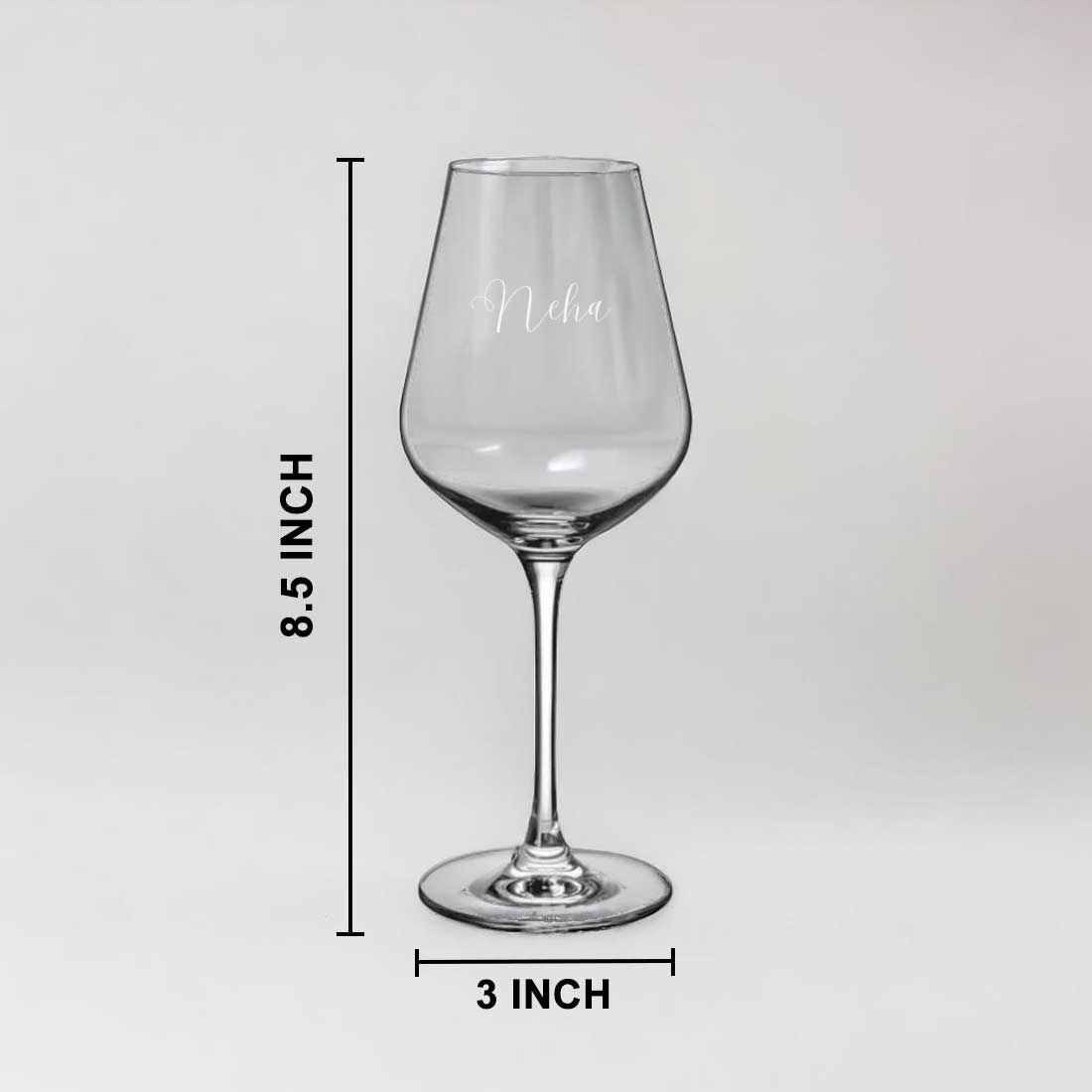 Premium Engraved Wine Glass - Custom Premium Wine Glasses Set