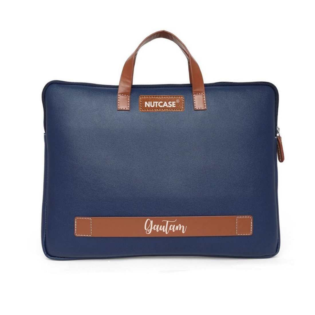Personalized Office Laptop Bags with Name - Duo Tone Premium Laptop Carry Bag for up to 15” laptops