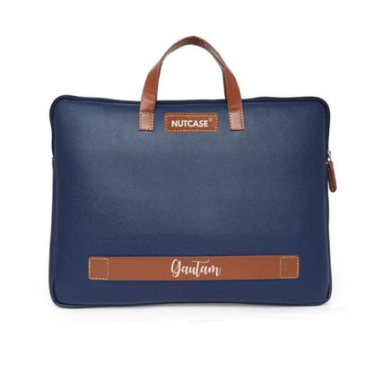 Personalized Office Laptop Bags with Name - Duo Tone Premium Laptop Carry Bag for up to 15” laptops