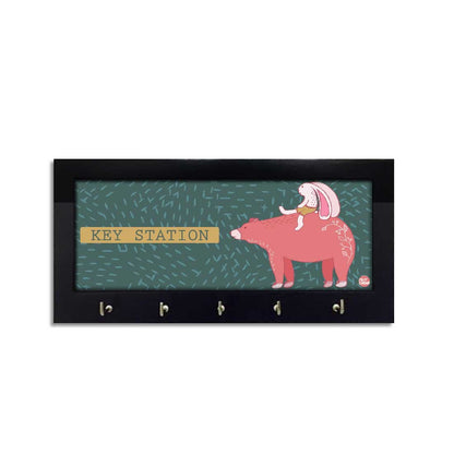 Wooden Modern Key Holder for Wall Keys Hanger - Hangout