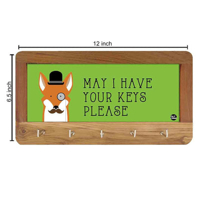 Wall Key Holder Hanger Keys Organizer Home Decor - Hipster Fox