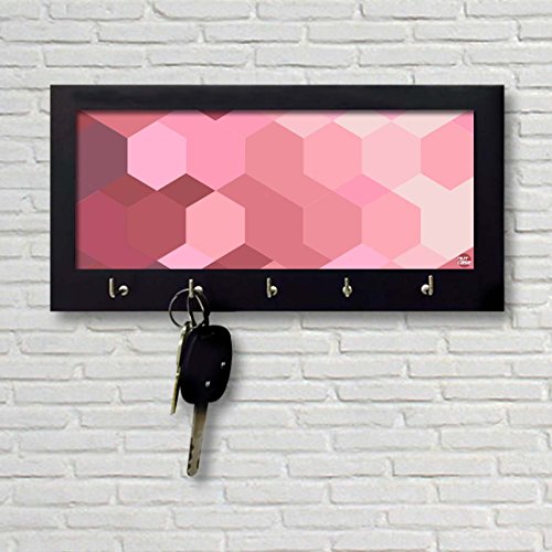 Key Holder Hanger For Wall -  PINK HEXA