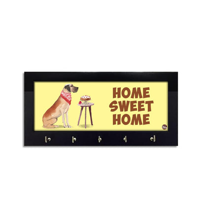 Key Holder Wooden Hanger for Wall Decor - Sweet Home