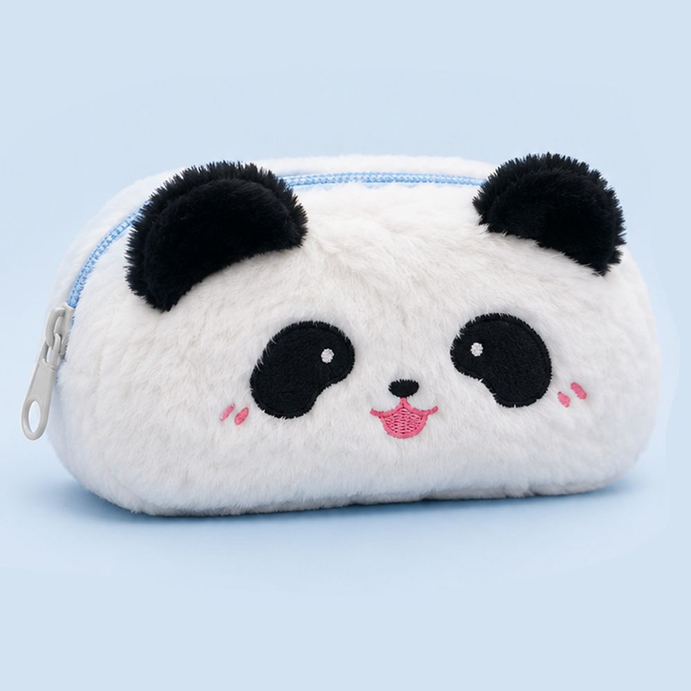 Customised Pencil Pouch with 3D Ears | Birthday Gift for Kids | Plush Faux Fur Pencil Box