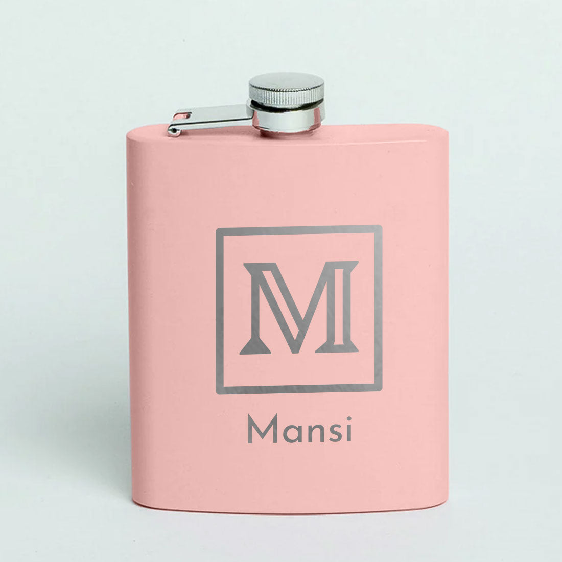 Personalised Pink Hip Flask with Funnel Stainless Steel 8OZ Whiskey Flask for Women