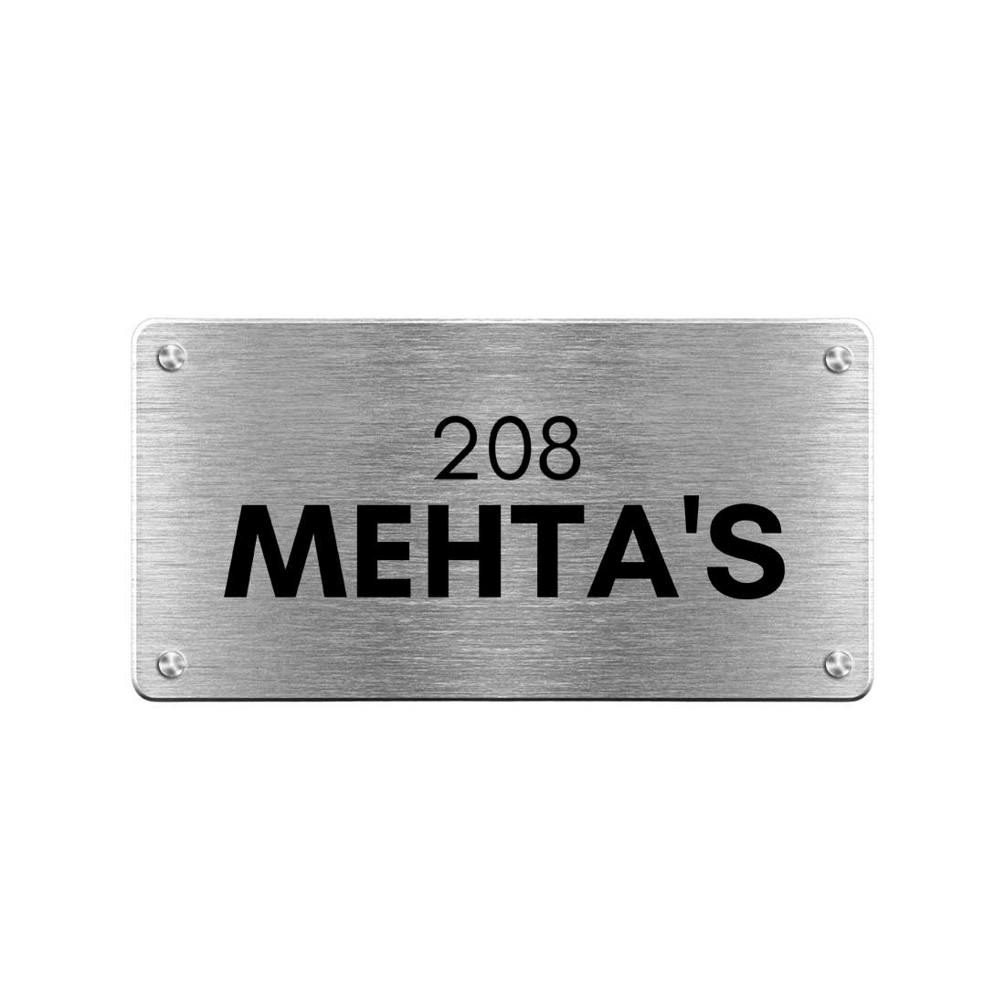 stainless steel name plate