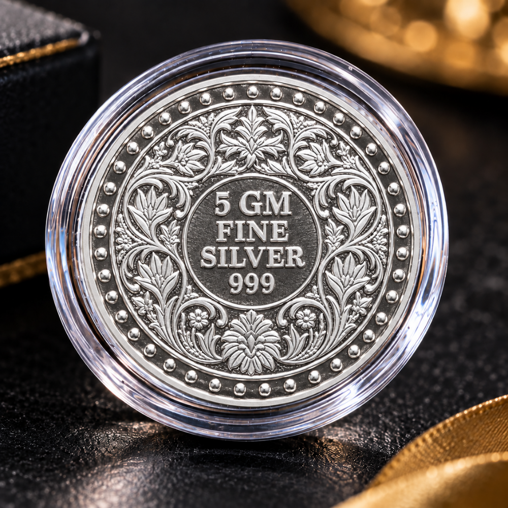 Ganesha Silver Coin Lord Ganpati Photo on Silver Coins