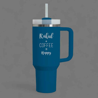 Nutcase Travel Coffee Mug with Name - Large Size Insulated Coffee Cups 1200ml