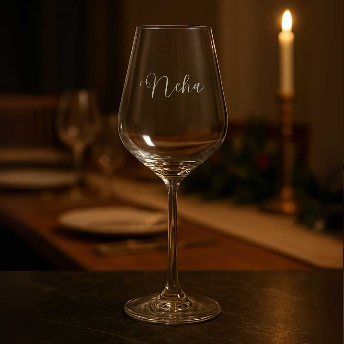 Premium Engraved Wine Glass - Custom Premium Wine Glasses Set