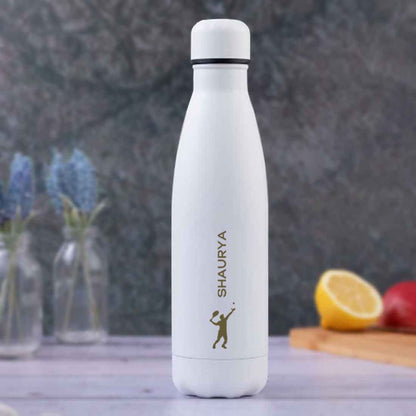 Customized Water Bottles With Name Stainless Steel Hot & Cold Cola Flask - 500ml -Tennis