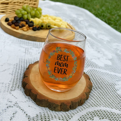 Wine Glass Set with Cheese Board for Mom – Perfect Mother’s Day Gift
