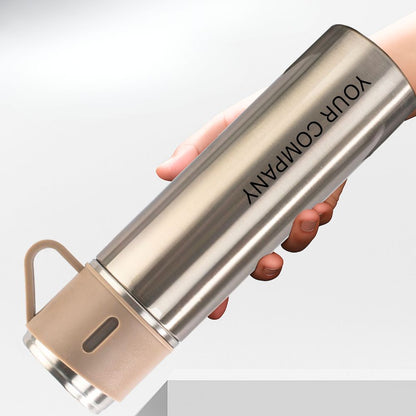Personalized Travel Mug Thermos With 2 Cups Corporate Gift Set Box -  Add Your Company Name