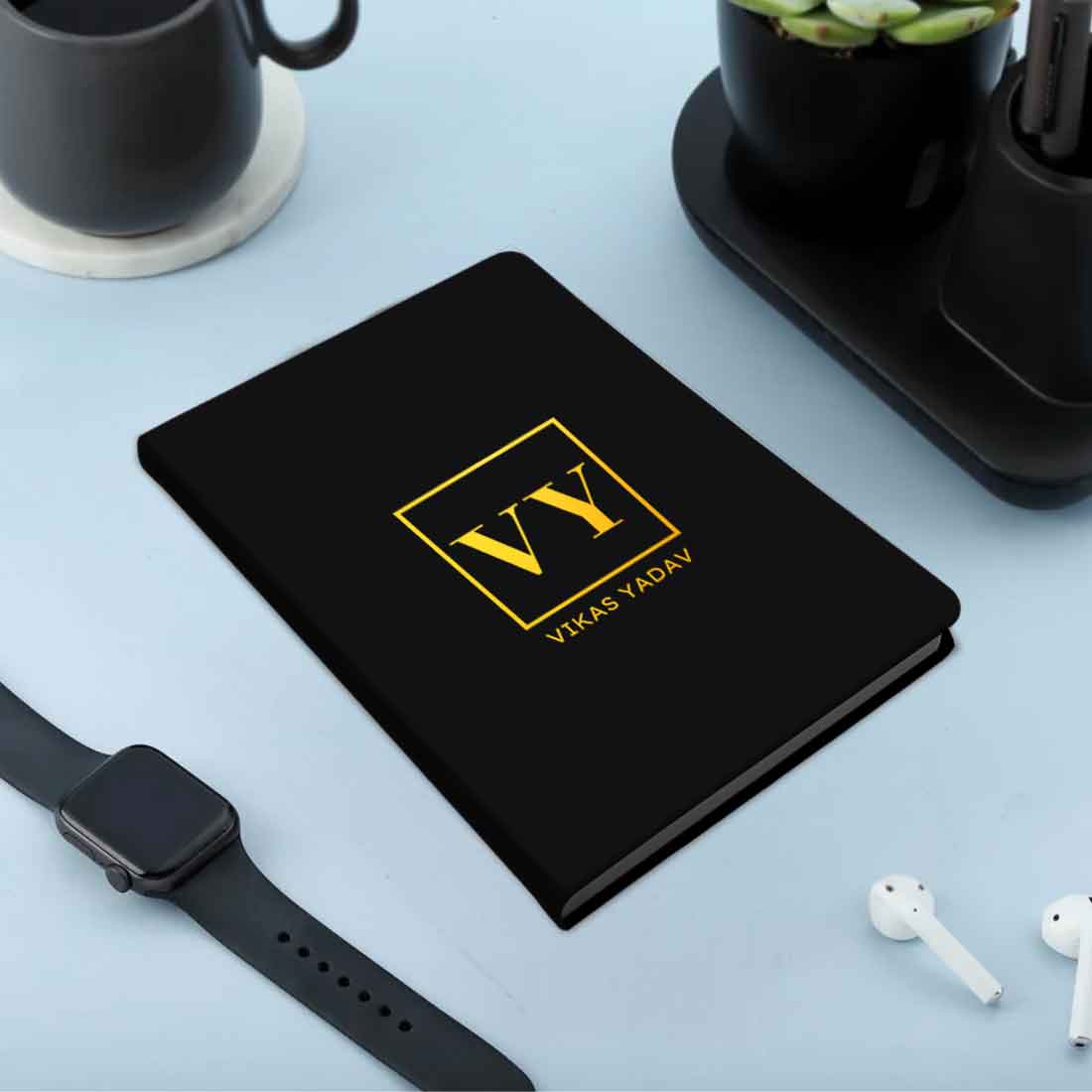 Personal Diary with Name A5 Size with Golden Initial | Nutcase India