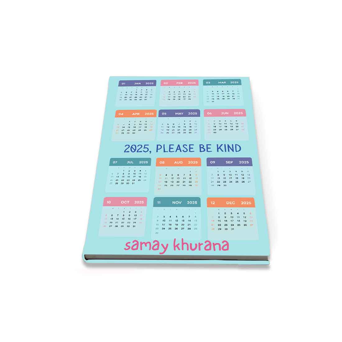 Nutcase Custom Printed Diary with Calendar & Planner A5 Size