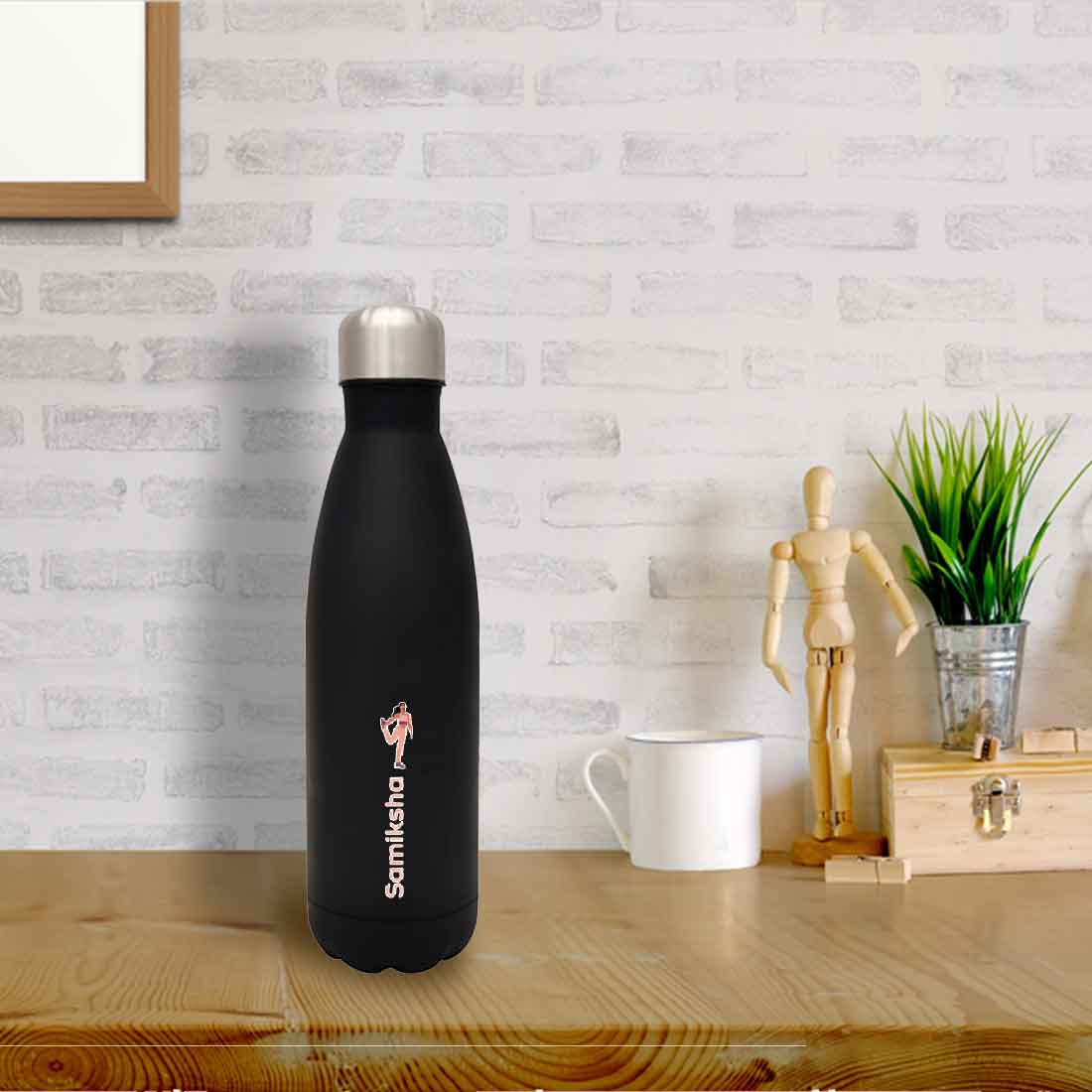 Name Printed Water Bottles - Insulated Stainless Steel Water Bottle