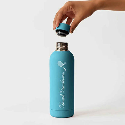 Double Insulated Name Bottle Stainless Steel Water Bottles for Travel Office Gym Home - BPA Free, Leakproof