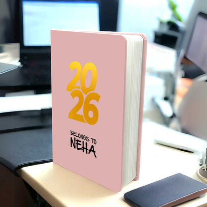 Nutcase Personalized Diary for Women with Premium Hard Cover, Calendar & Planner