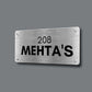 steel name plates for home